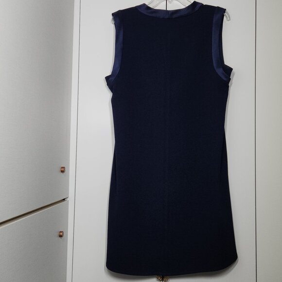 Trina Turk Double Rainbow Navy Blue Shift Dress Size L - Picture 3 of 7